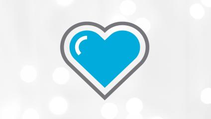 Heart icon from giving back video